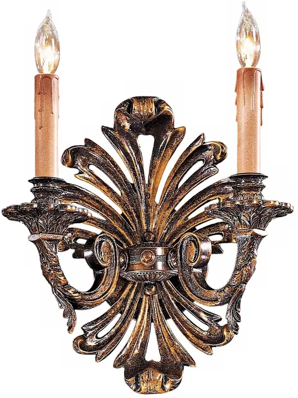 Metropolitan Collection 12 1/2" High 2-Light Wall Sconce