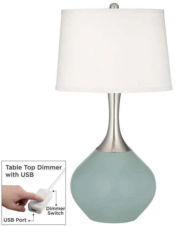 Aqua-Sphere Spencer Table Lamp with Dimmer