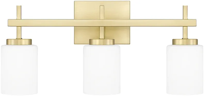 Wilburn 3-Light Integrated LED Satin Brass Vanity Light