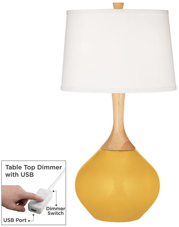 Goldenrod Wexler Table Lamp with Dimmer