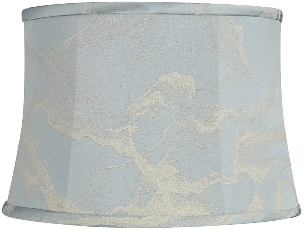 Glinsk Blue Softback Drum Lamp Shade 14 1/4 x 16 1/4 x 11 (Washer)