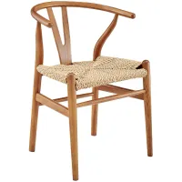 Evelina Natural Rattan Outdoor Side Chair