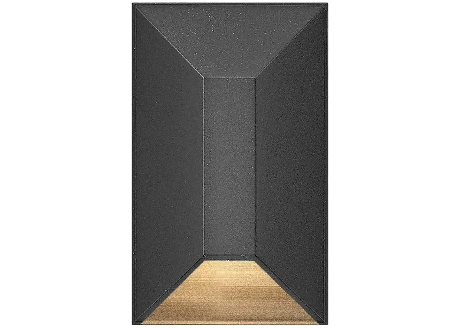 Hinkley Landscape Nuvi 12V Small Rectangular Deck Sconce 2" Black