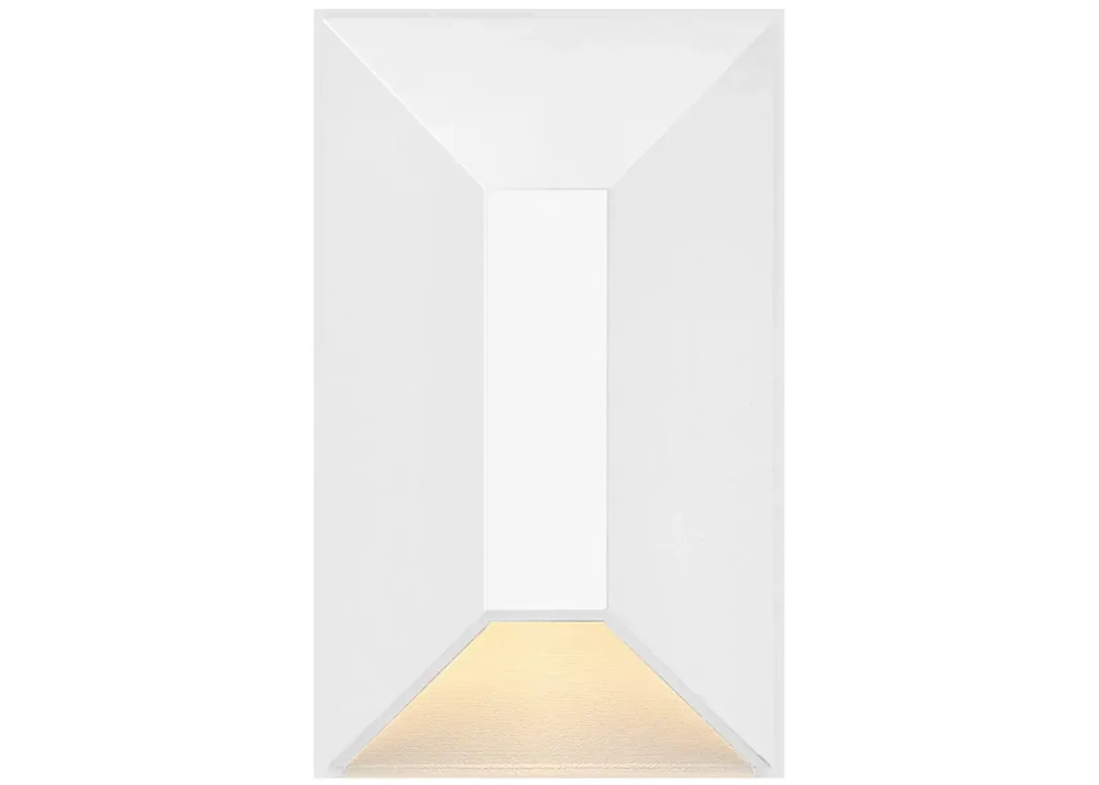 Hinkley Landscape Nuvi 12V Small Rectangular Deck Sconce 2" Matte Whit