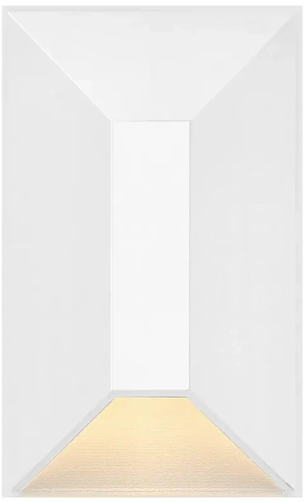 Hinkley Landscape Nuvi 12V Small Rectangular Deck Sconce 2" Matte Whit