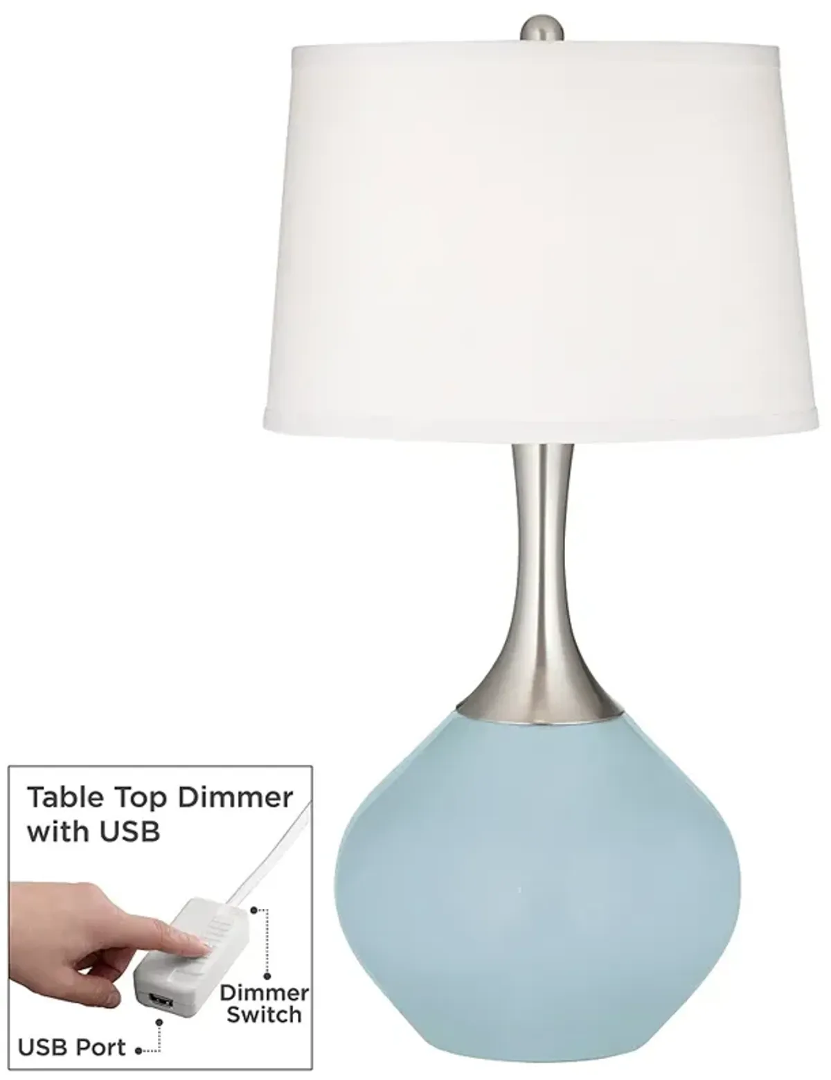 Vast Sky Spencer Table Lamp with Dimmer