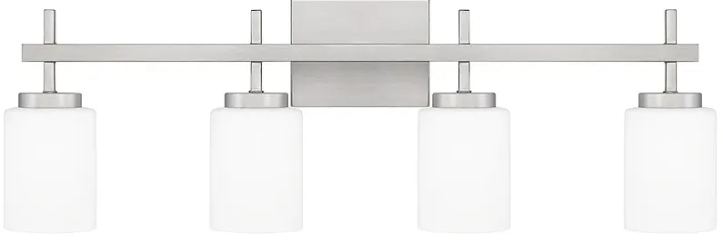 Quoizel Wilburn 31" Wide Brushed Nickel 4-Light LED Bath Light