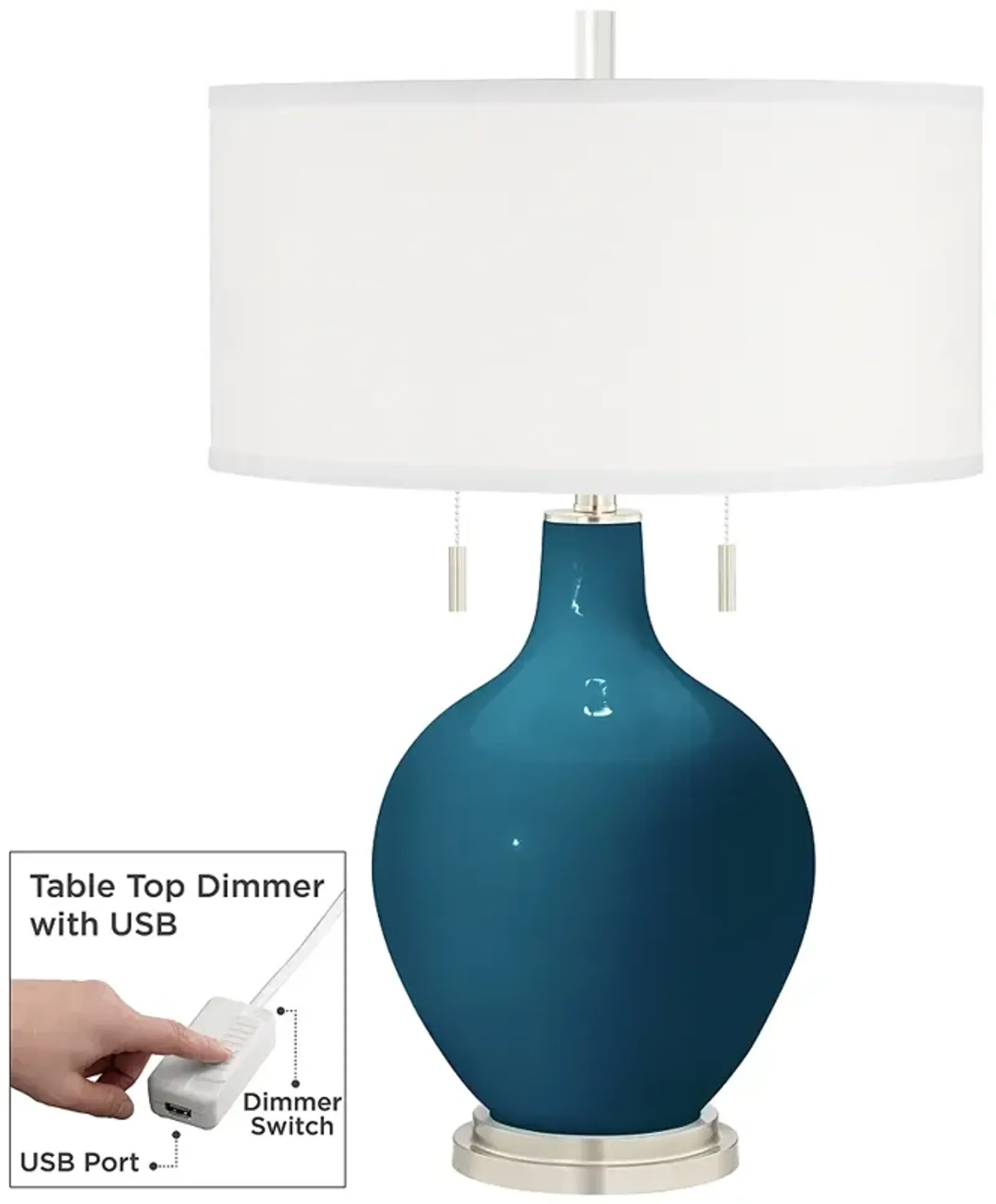 Oceanside Toby Table Lamp with Dimmer