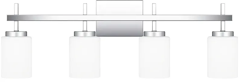 Wilburn 4-Light Integrated LED Polished Chrome Vanity Light