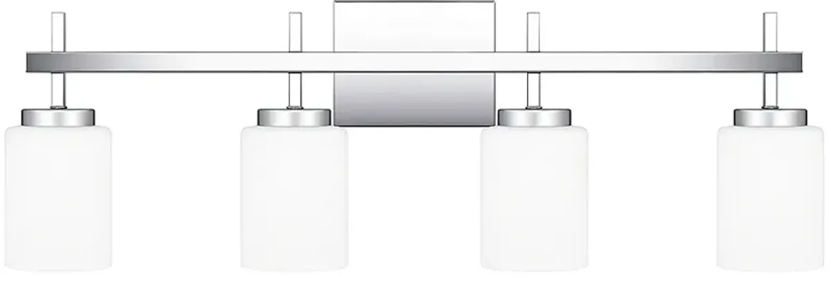 Wilburn 4-Light Integrated LED Polished Chrome Vanity Light