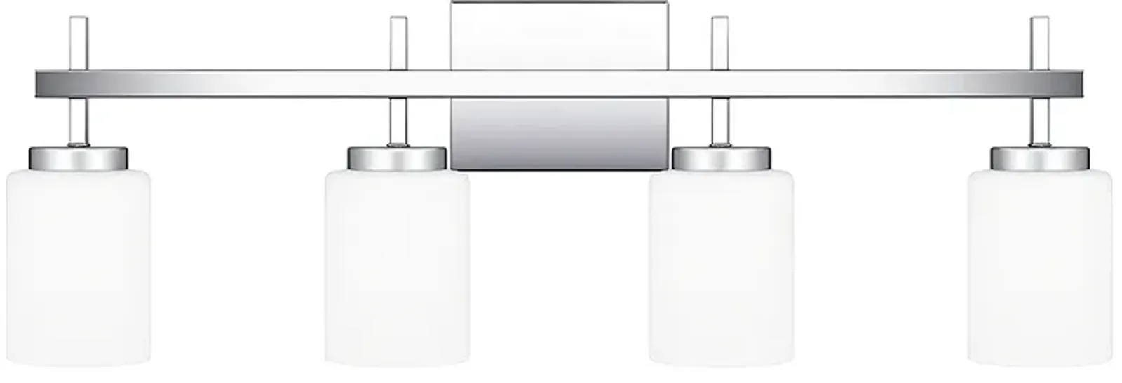 Wilburn 4-Light Integrated LED Polished Chrome Vanity Light