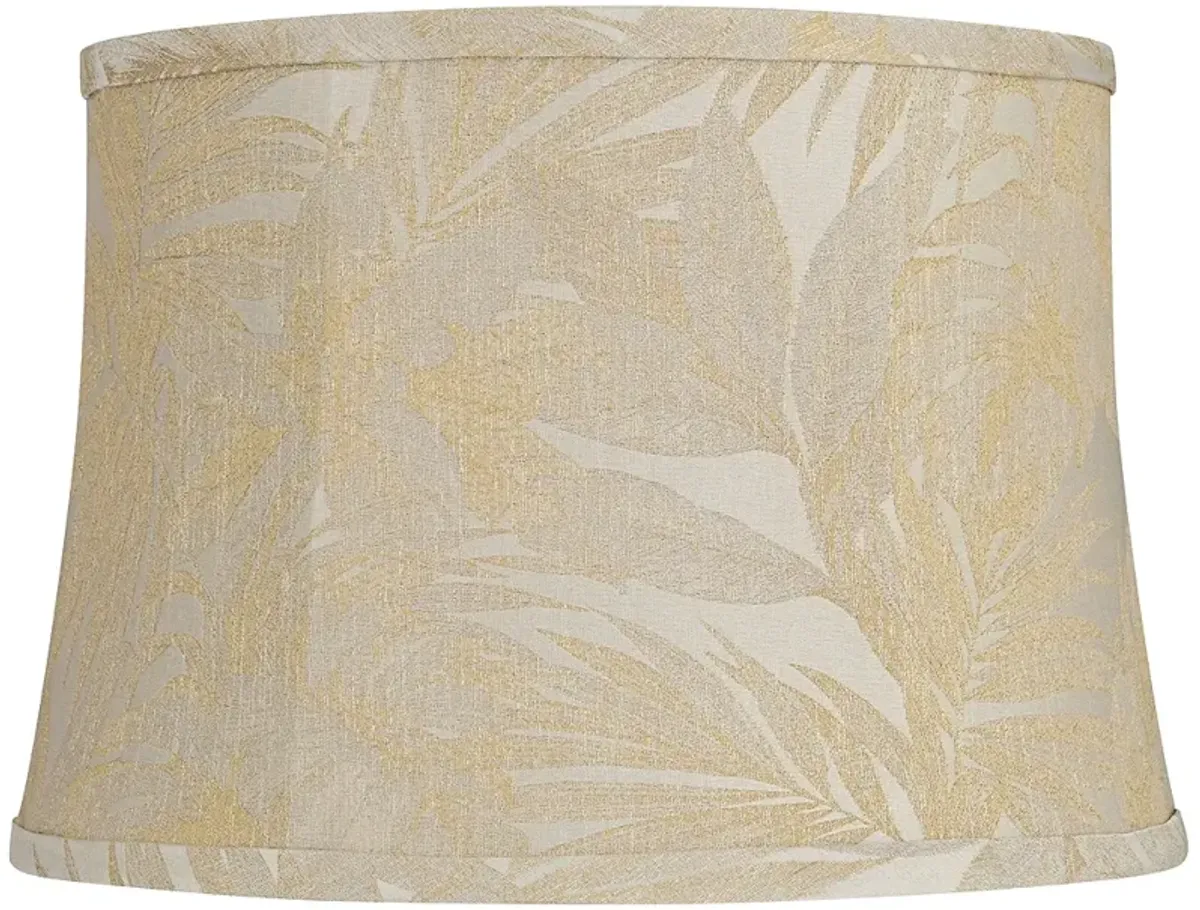 Bergamo Gold Softback Drum Lamp Shade 14x16x11 (Washer)