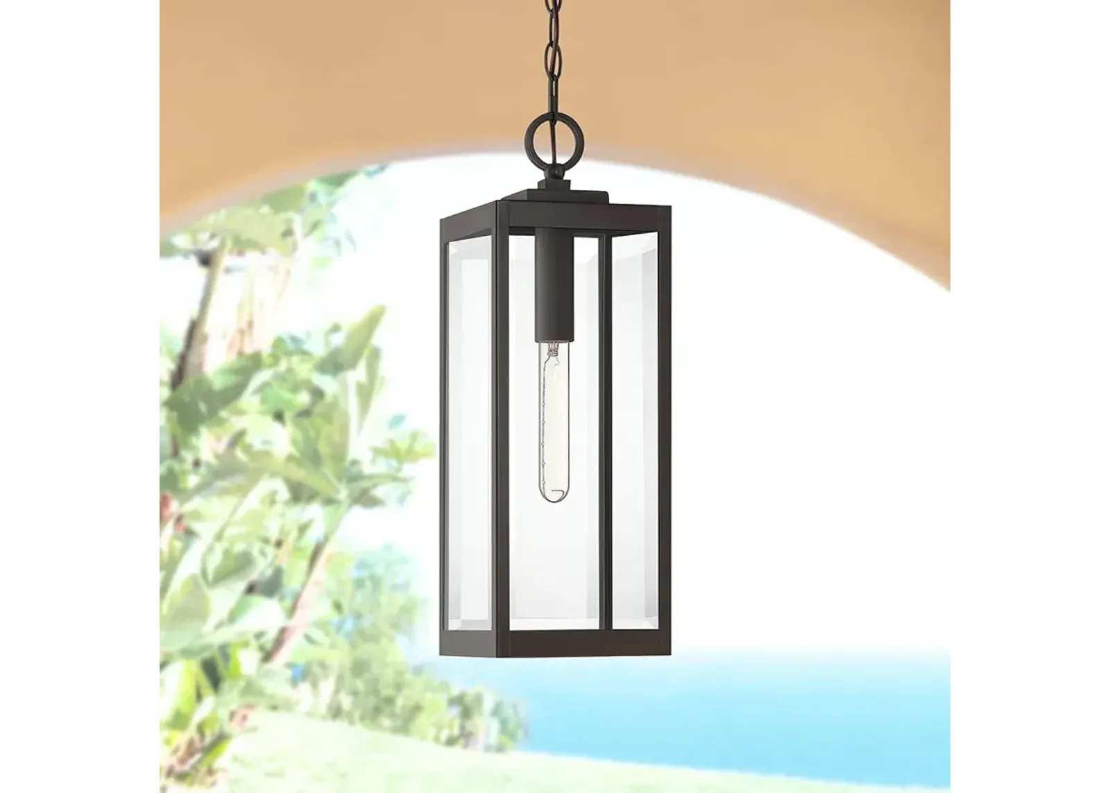 Quoizel Westover 20 3/4" High Bronze Outdoor Hanging Light