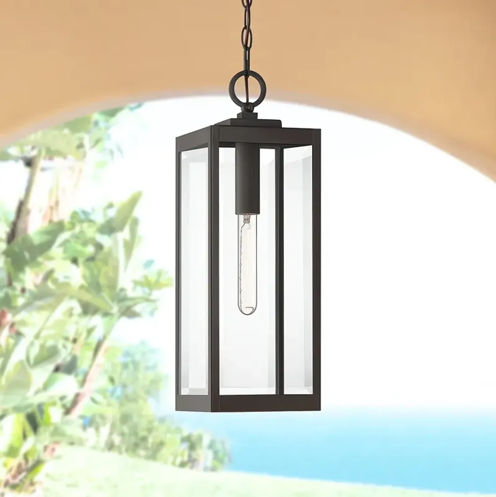 Quoizel Westover 20 3/4" High Bronze Outdoor Hanging Light