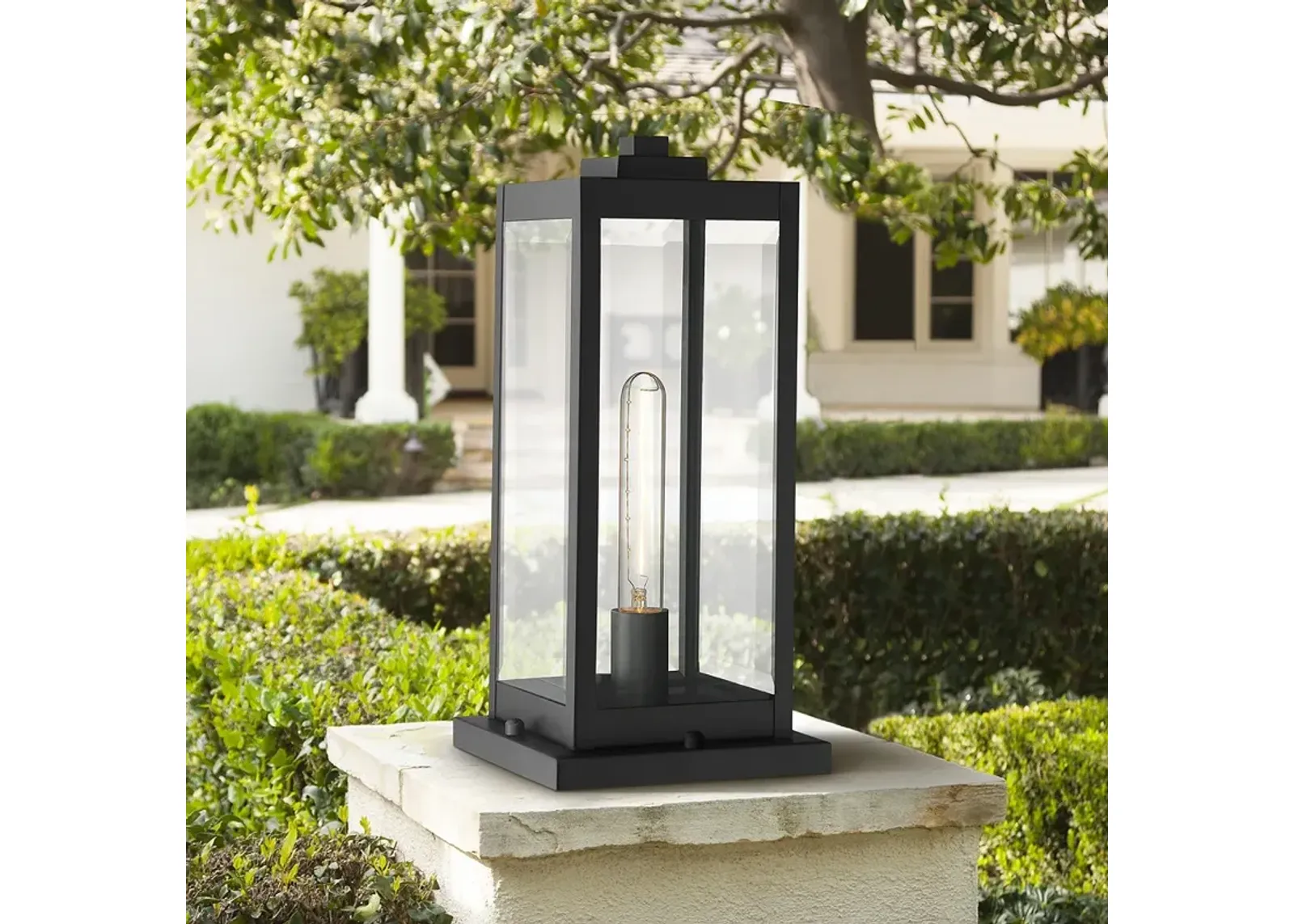 Quoizel Westover 16" High Earth Black Outdoor Pier Light