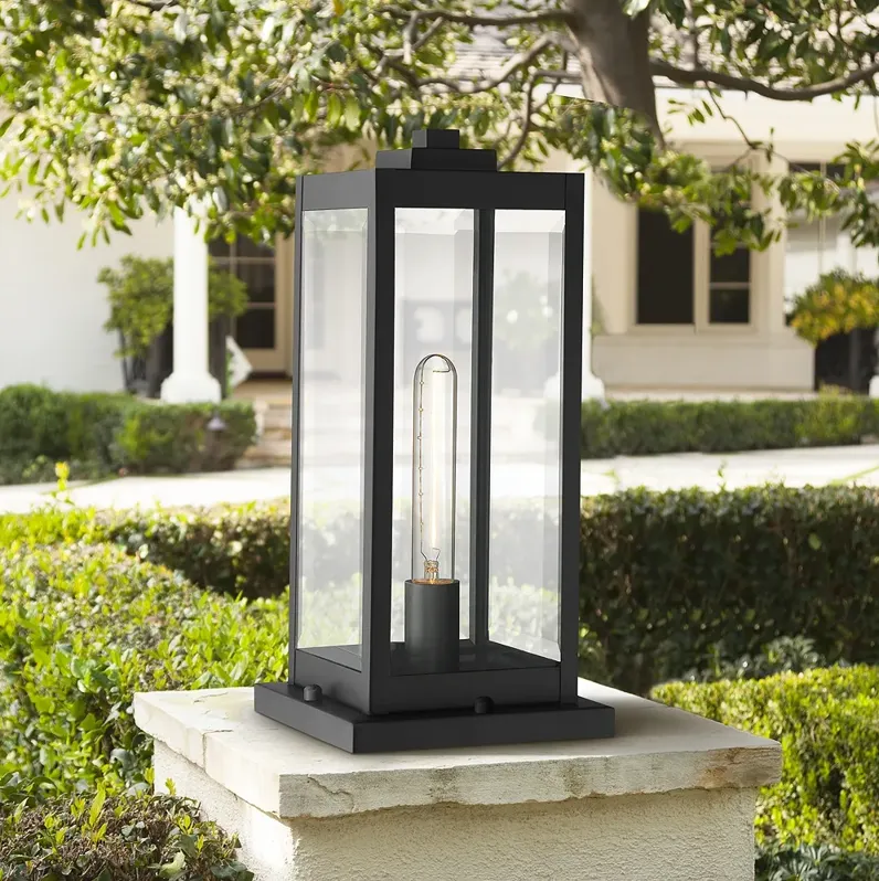 Quoizel Westover 16" High Earth Black Outdoor Pier Light