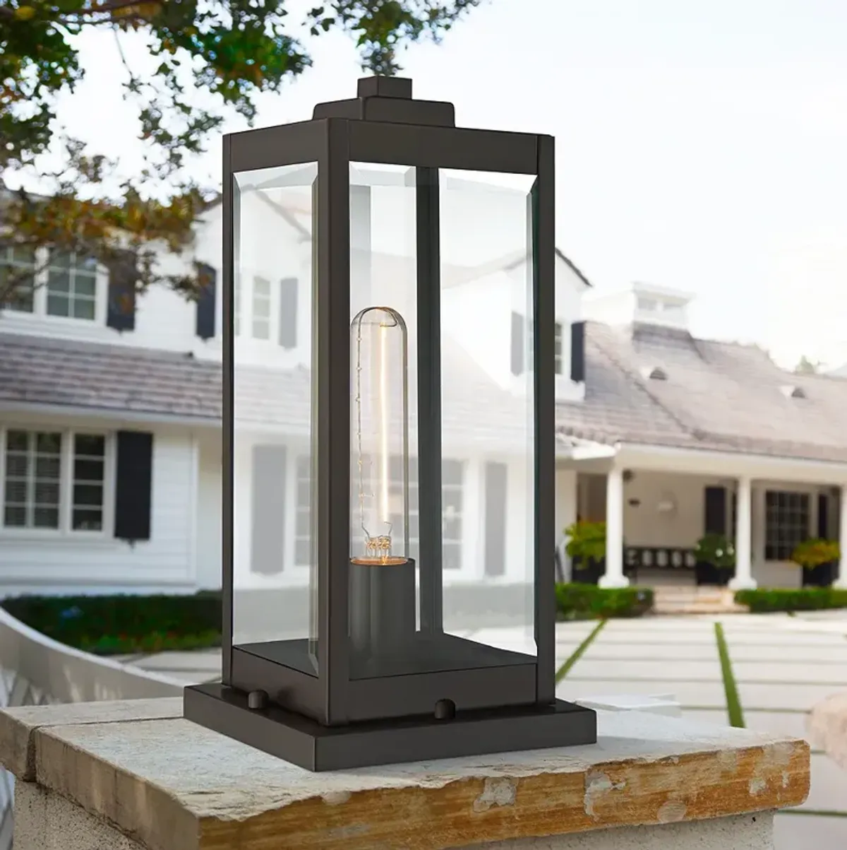 Quoizel Westover 16" High Western Bronze Outdoor Pier Light