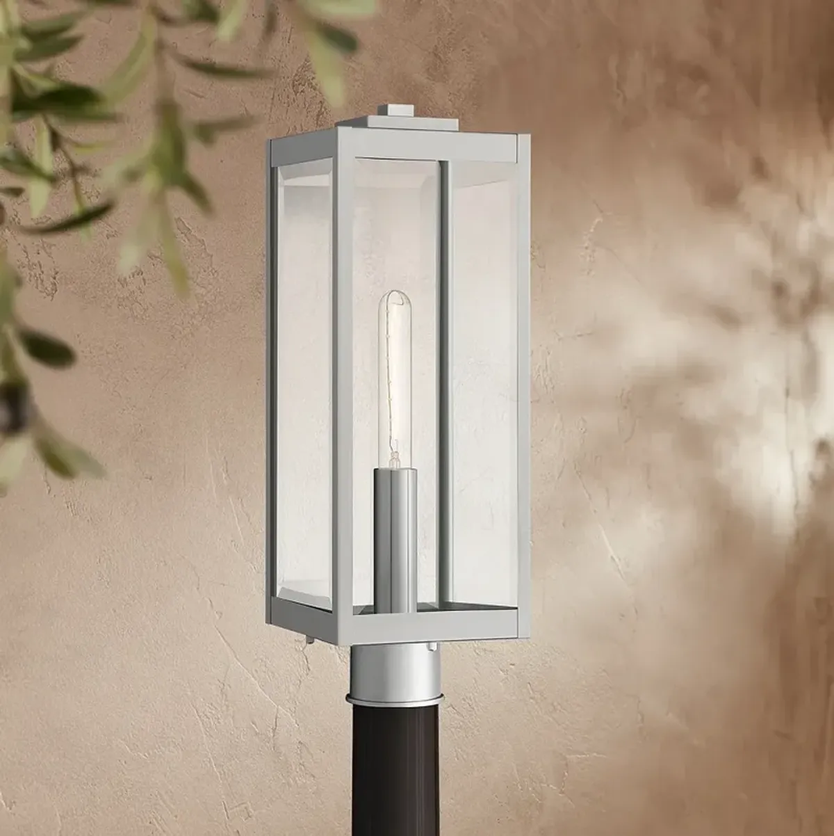 Quoizel Westover 20 1/2" High Silver Outdoor Post Light