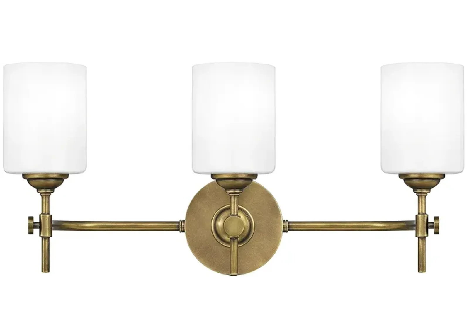 Quoizel Aria 22 1/2" Wide Weathered Brass 3-Light Bath Light