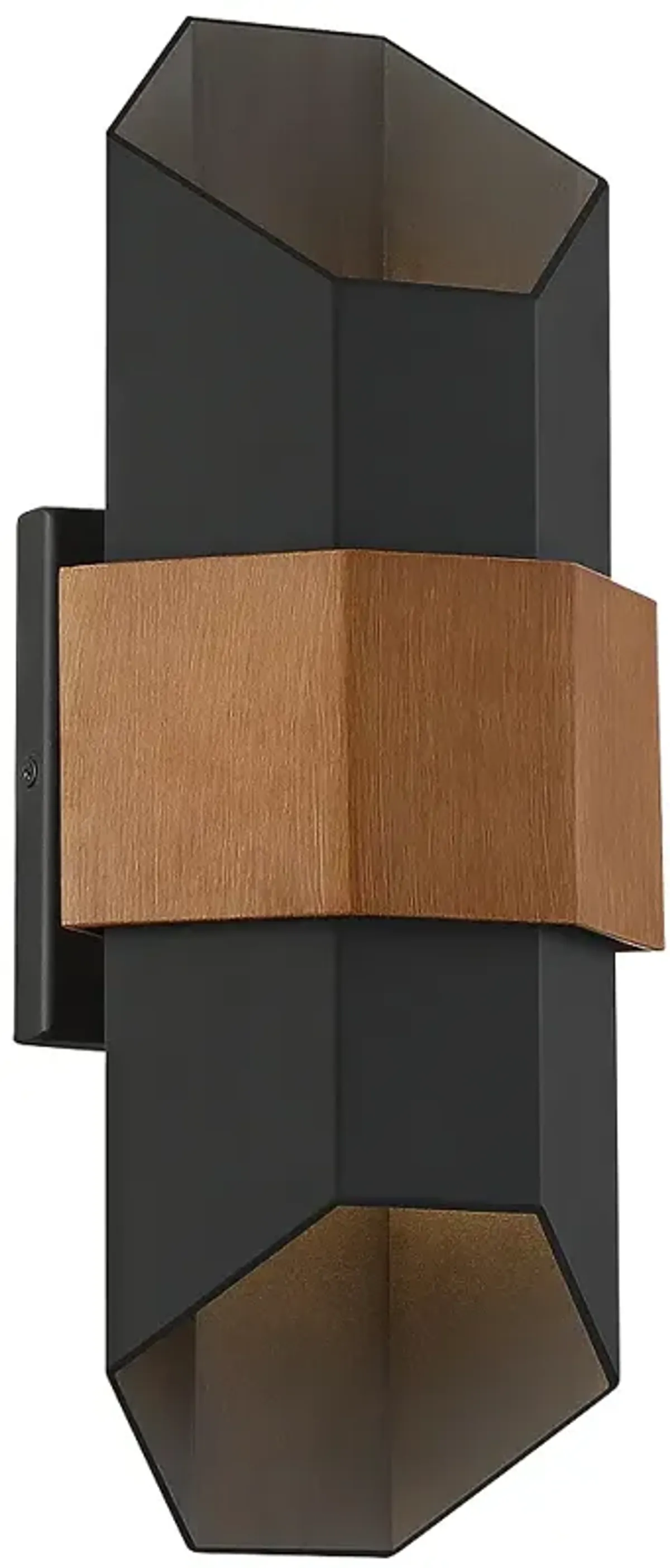 Quoizel Chasm 15 1/4"H Matte Black LED Outdoor Wall Light