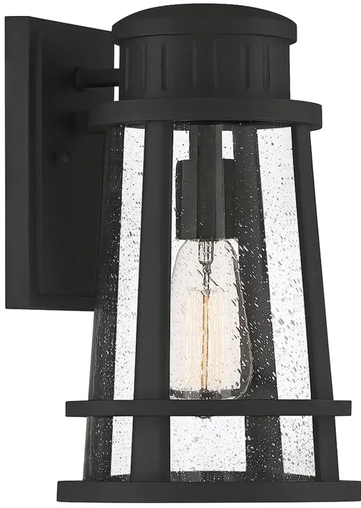 Quoizel Dunham 13" High Earth Black Outdoor Wall Light