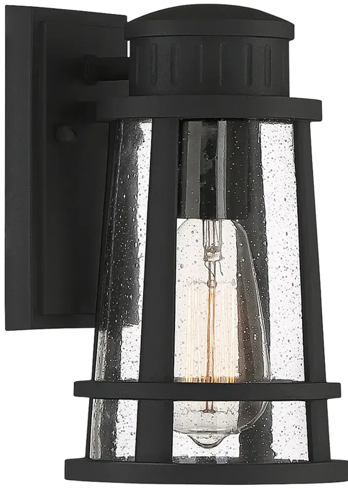 Quoizel Dunham 9 1/2" High Earth Black Outdoor Wall Light