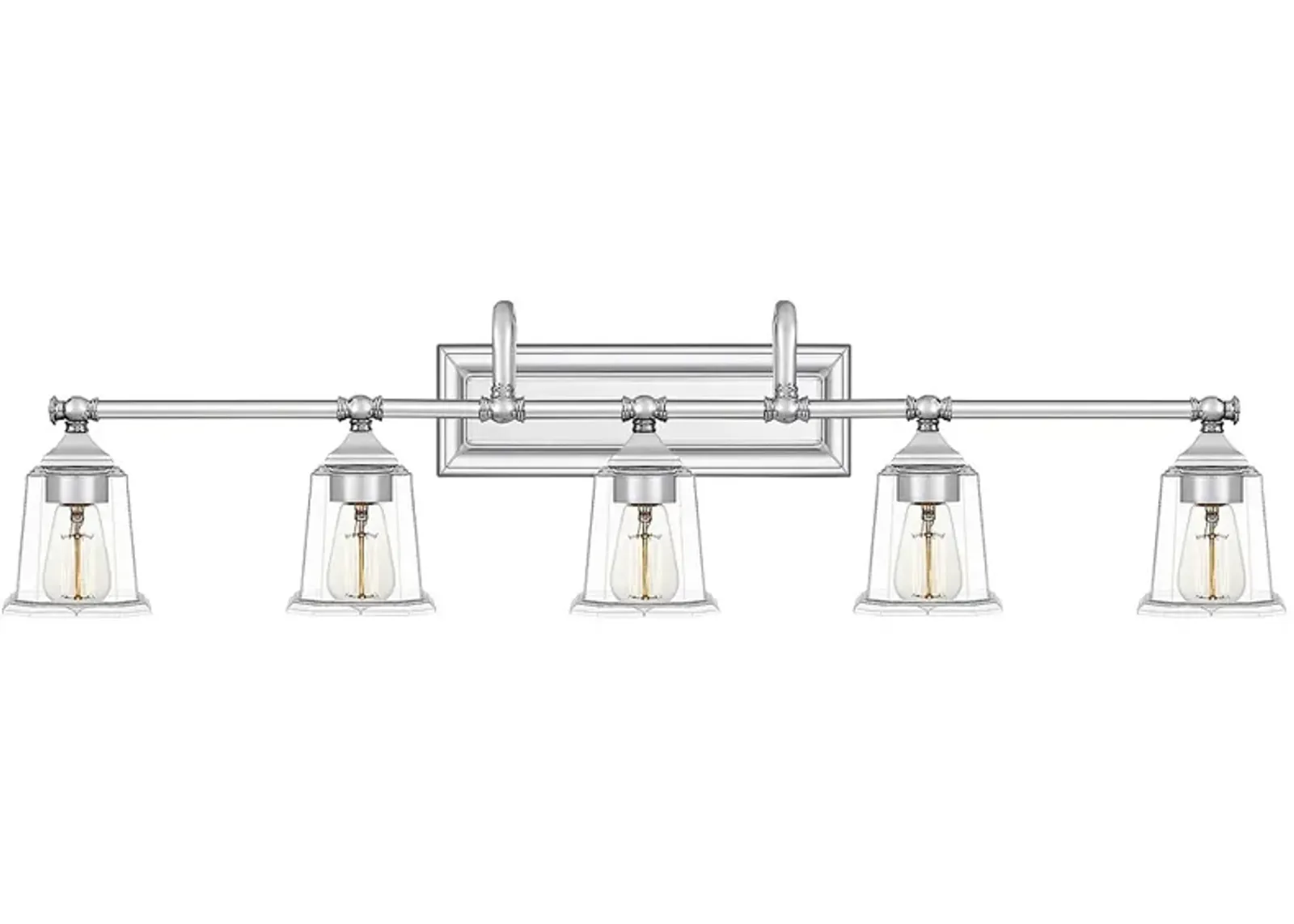 Quoizel Nicholas 41 3/4"W Polished Chrome 5-Light Bath Light