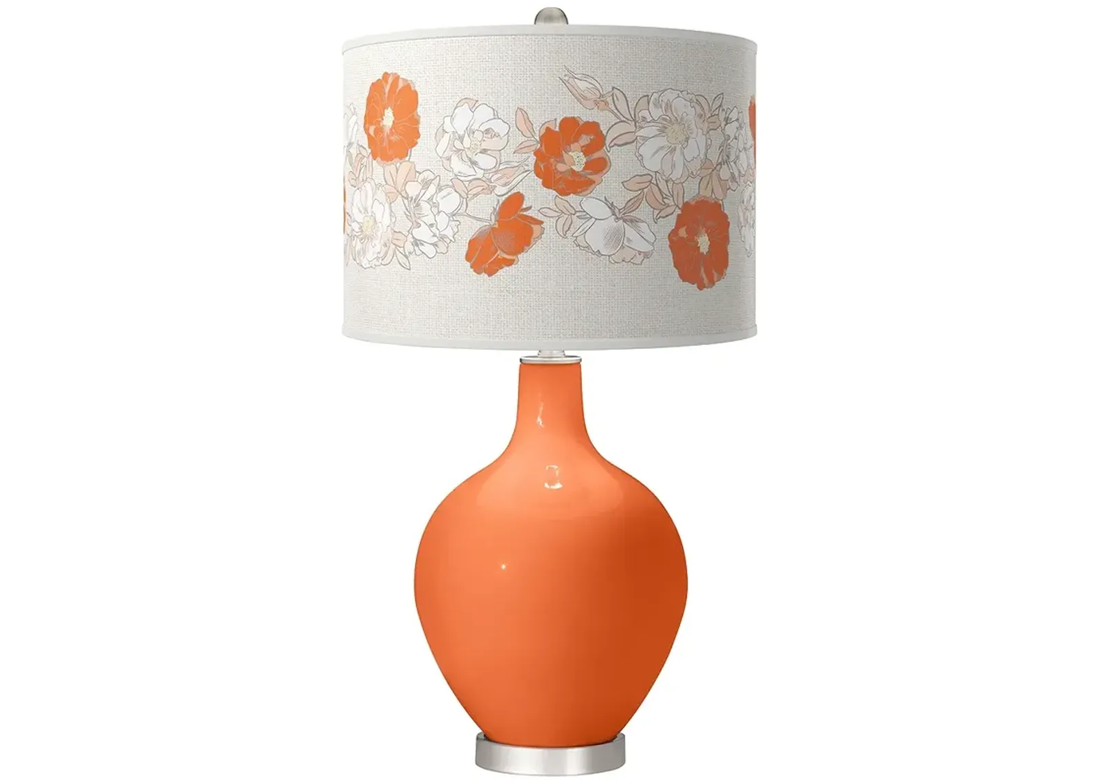 Nectarine Rose Bouquet Ovo Table Lamp