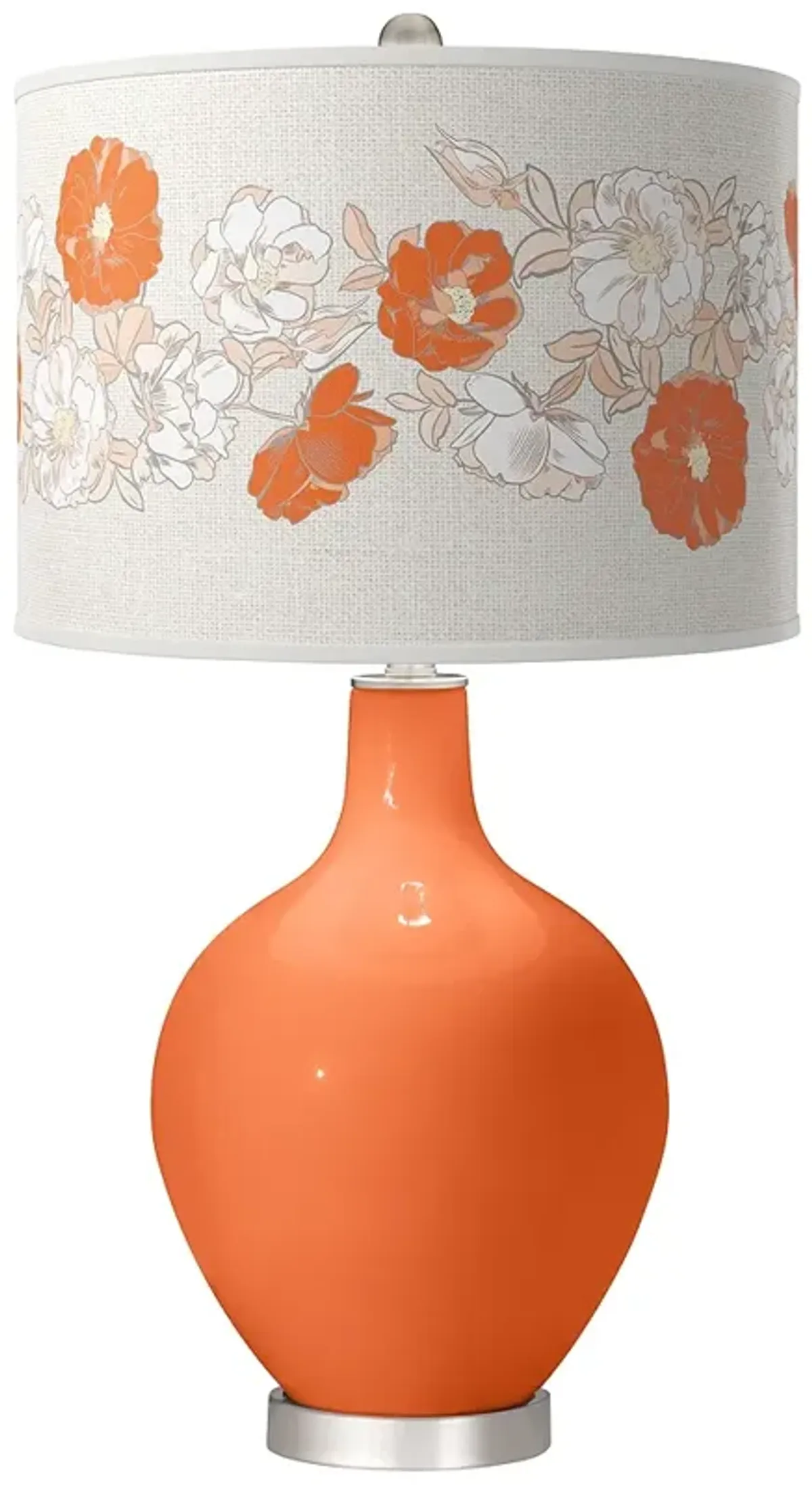 Nectarine Rose Bouquet Ovo Table Lamp