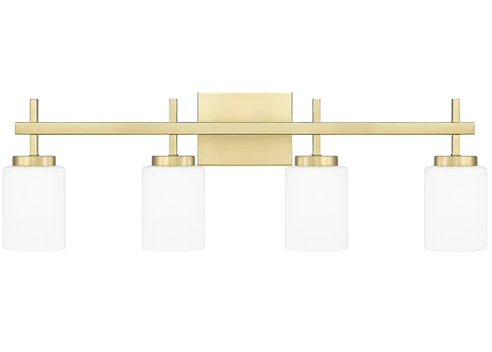 Quoizel Wilburn 31" Wide Satin Brass 4-Light LED Bath Light