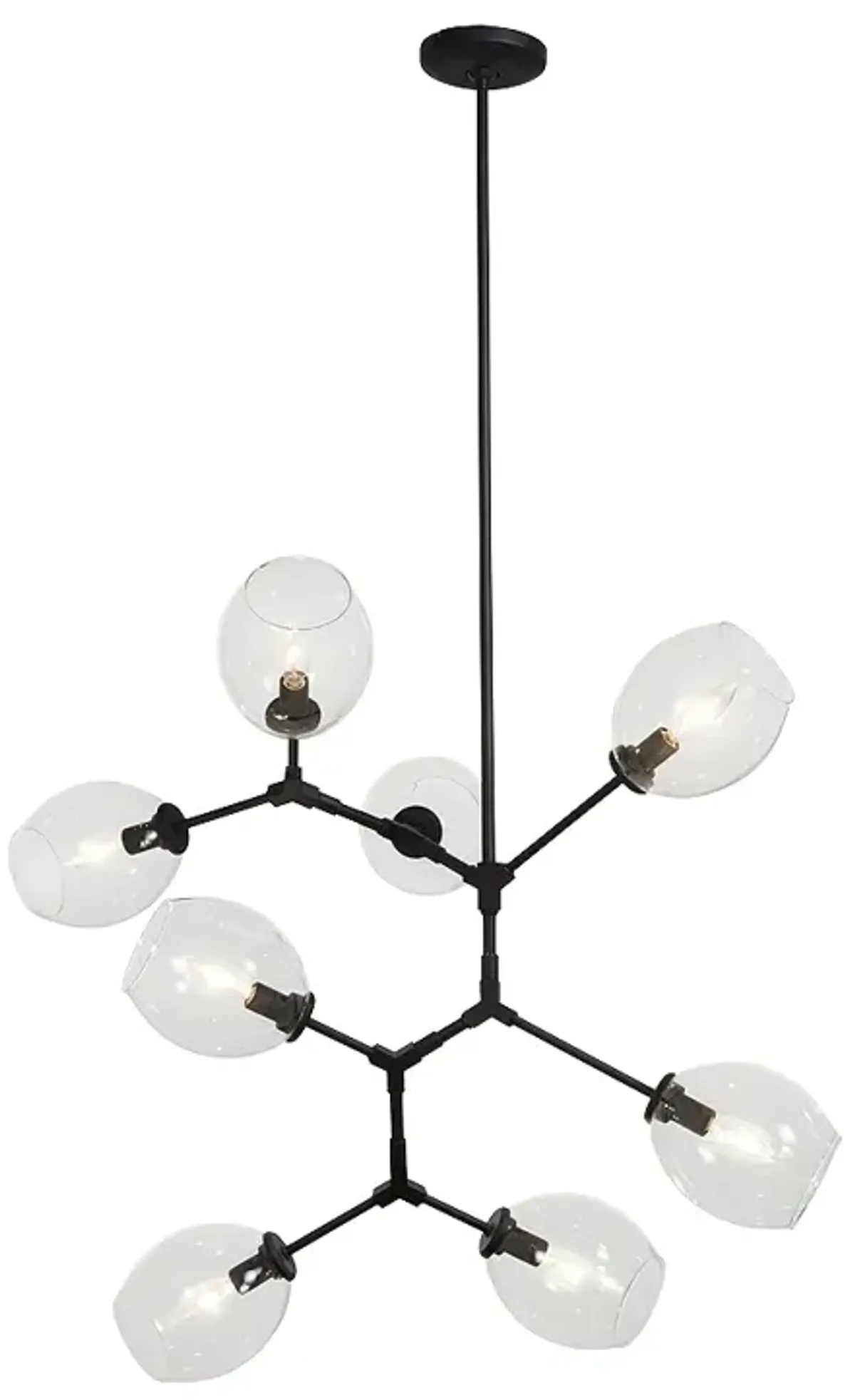 George Kovacs Nexpo 8-Light Coal Finish Chandelier