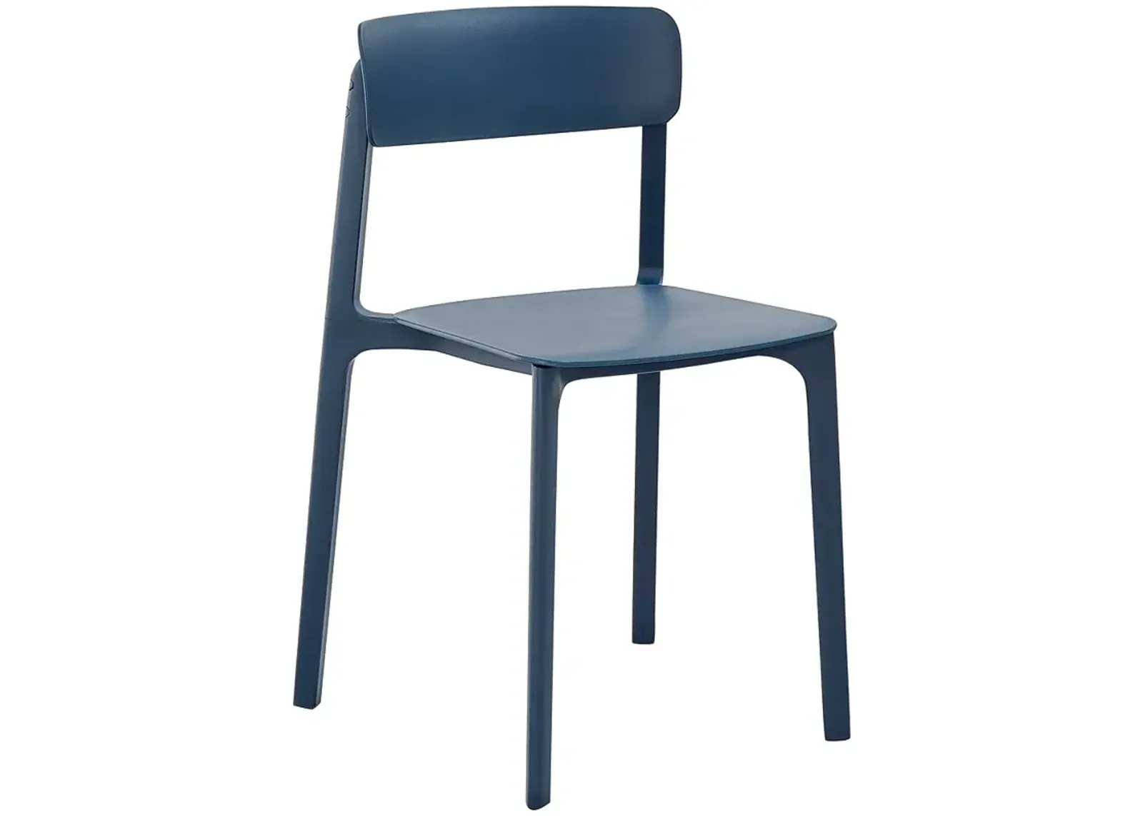 Tibo Blue Outdoor Stackable Side Chair