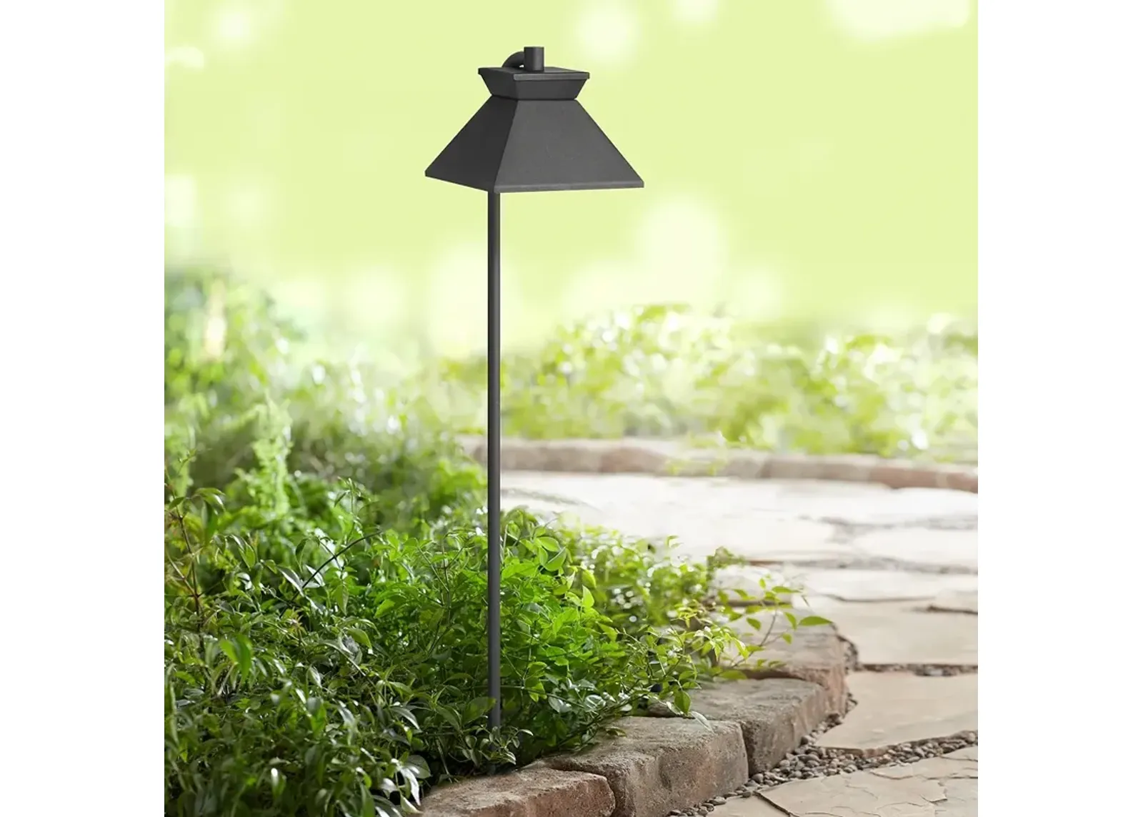 Maitland 26" High Textured Black LED Outdoor Path Light