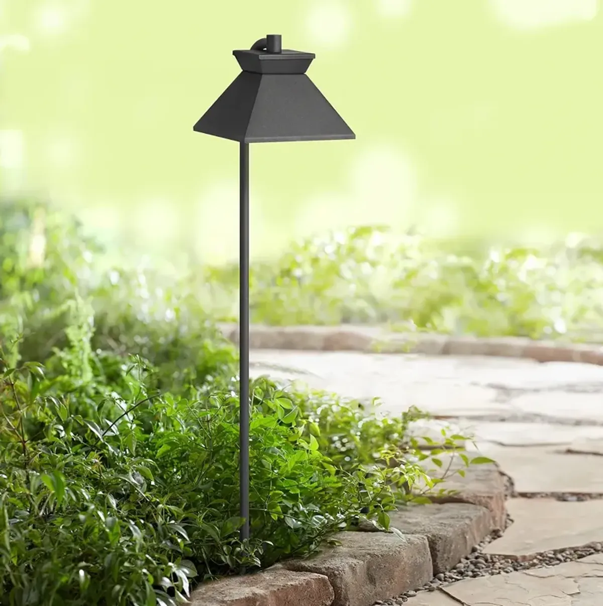 Maitland 26" High Textured Black LED Outdoor Path Light