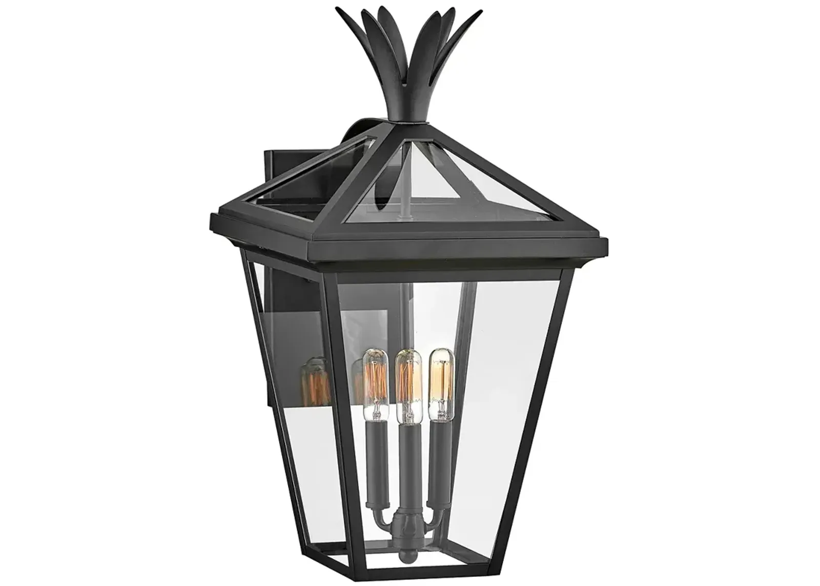 Hinkley Palma 21 1/2" High Black 3-Light Outdoor Wall Light