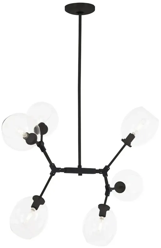 George Kovacs Nexpo 6-Light Coal Finish Chandelier