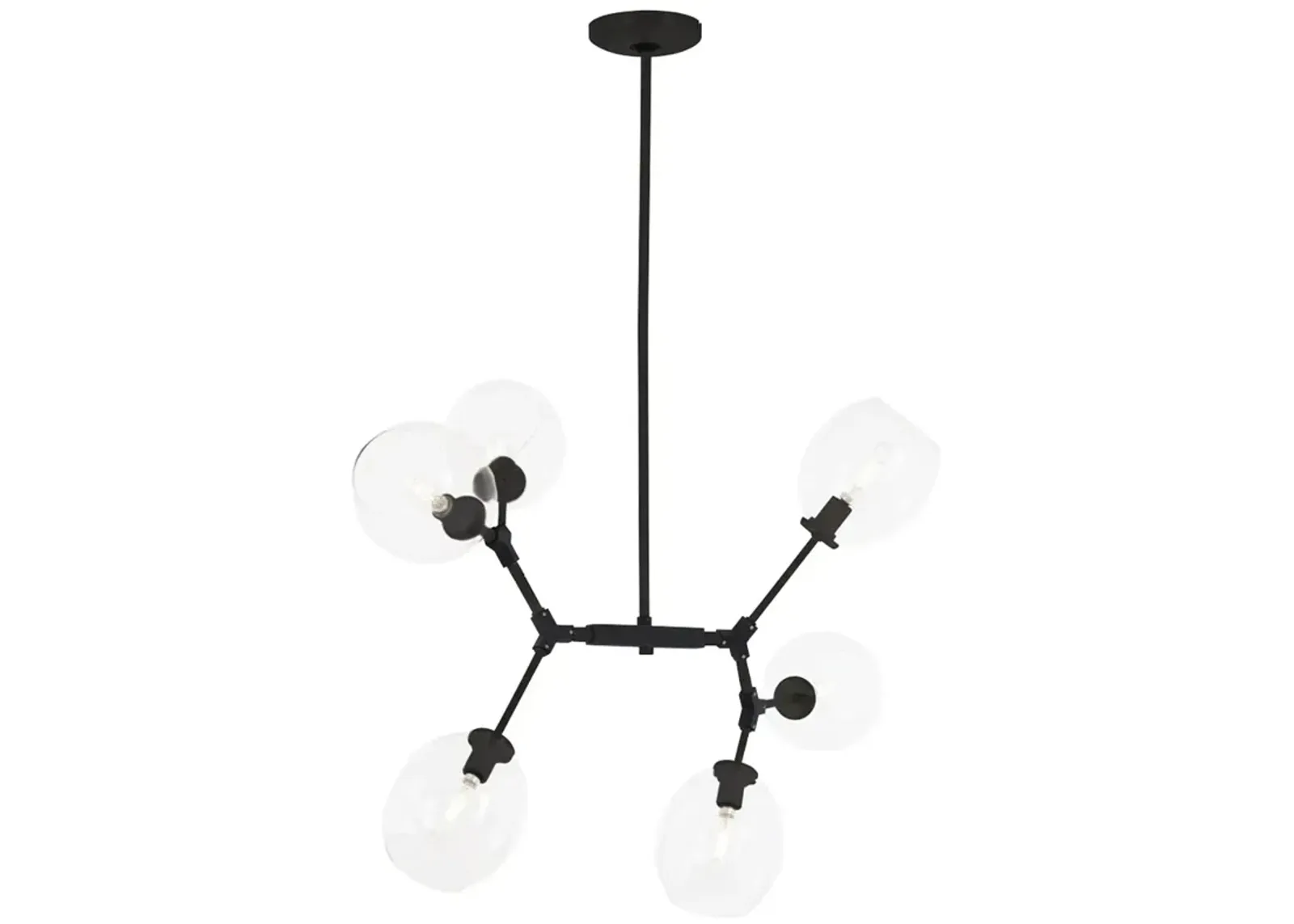 George Kovacs Nexpo 6-Light Coal Finish Chandelier