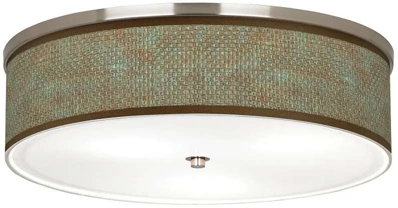 Interweave Patina Giclee Nickel 20 1/4" Wide Ceiling Light