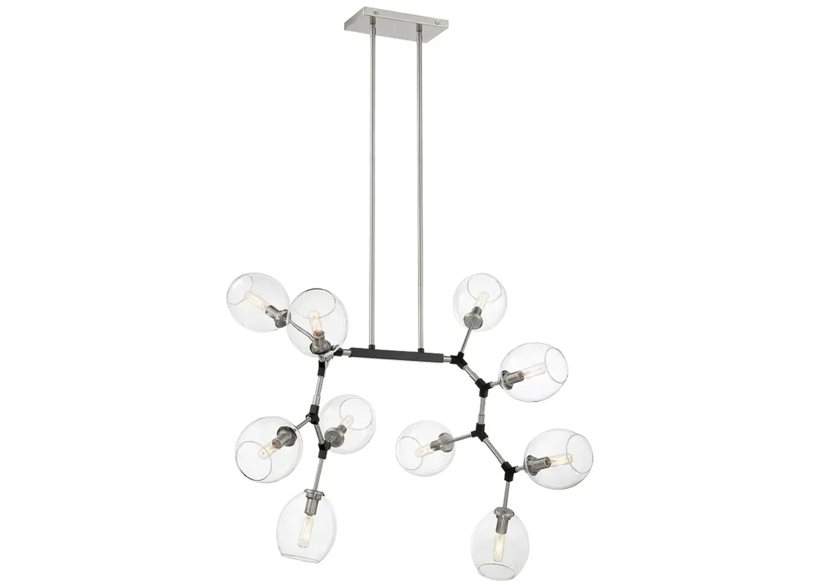 George Kovacs Nexpo 10-Light Coal Chandelier