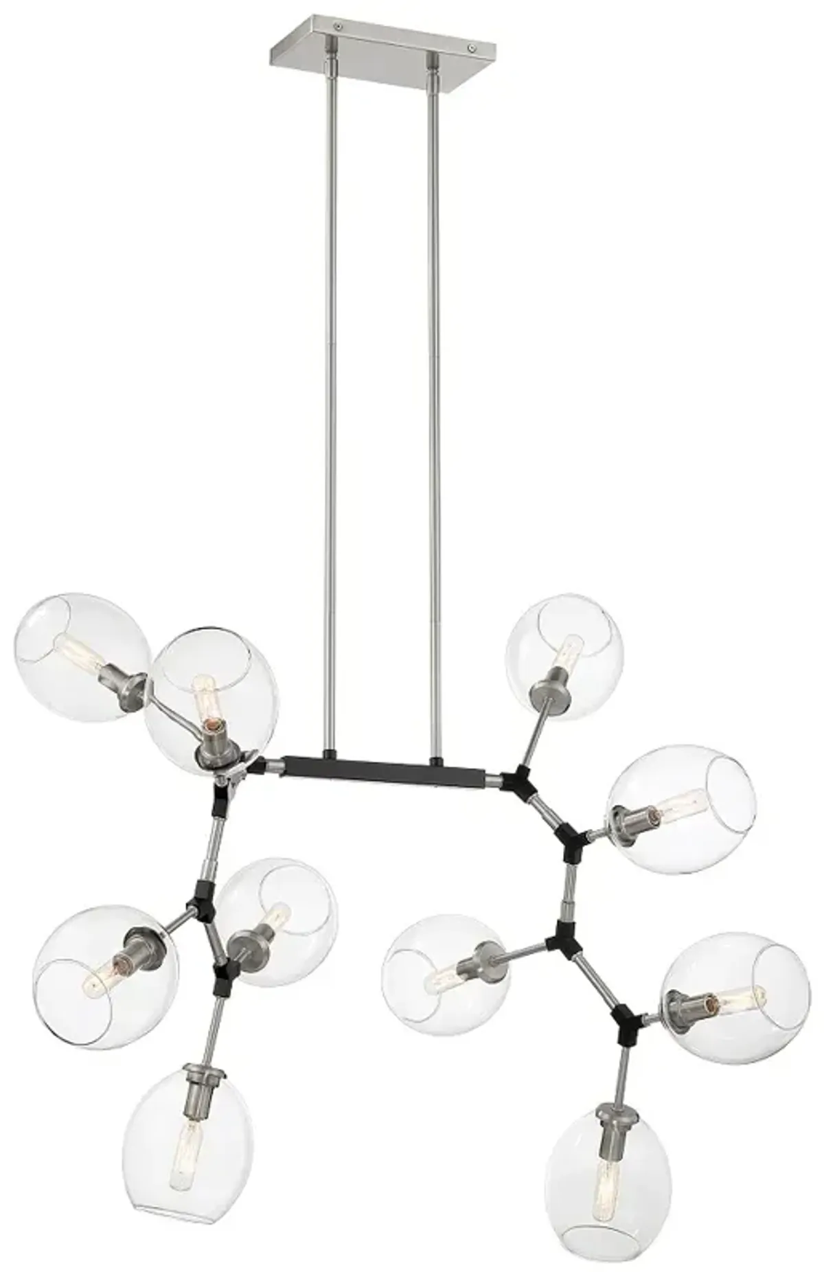 George Kovacs Nexpo 10-Light Coal Chandelier