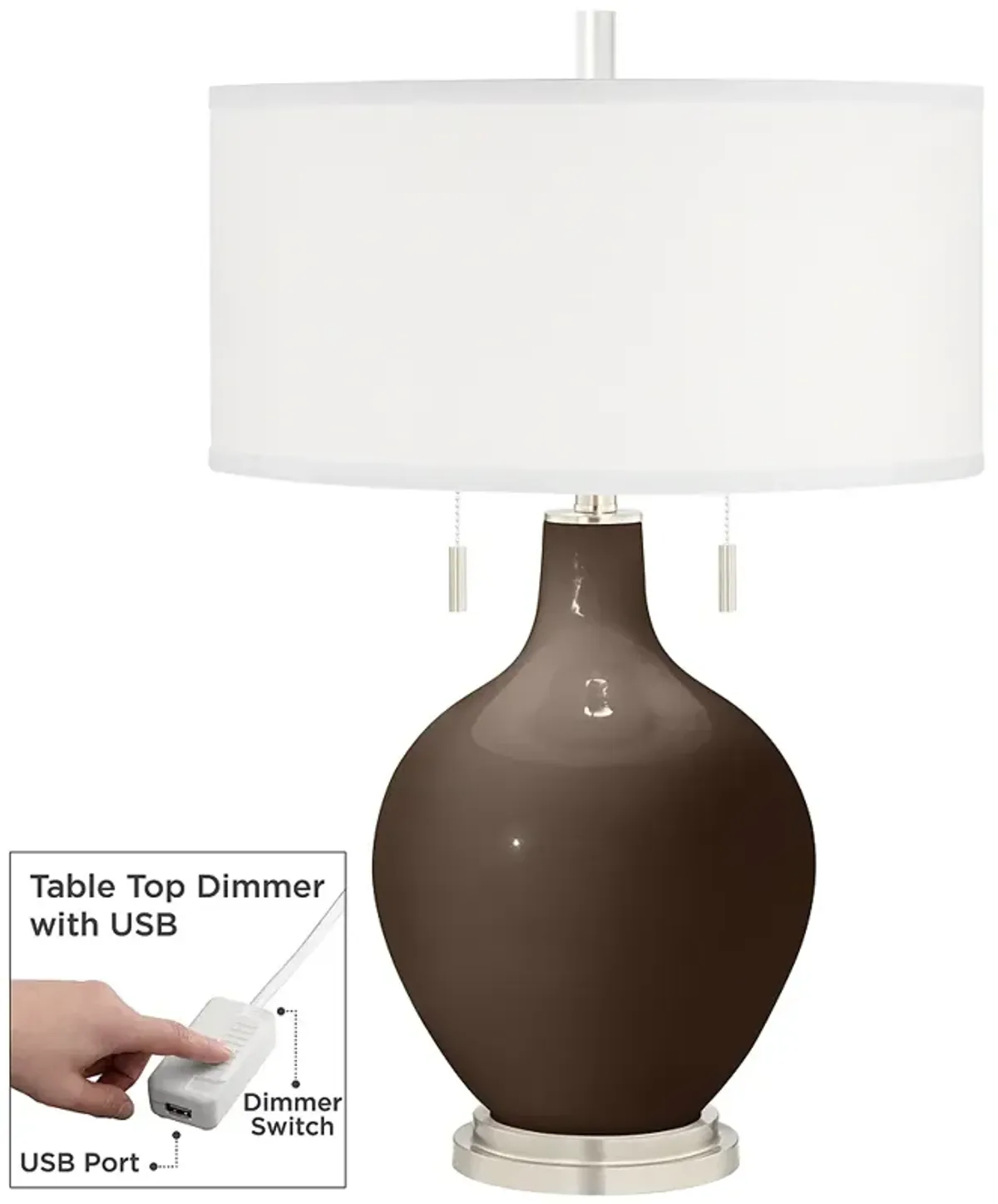 Carafe Toby Table Lamp with Dimmer