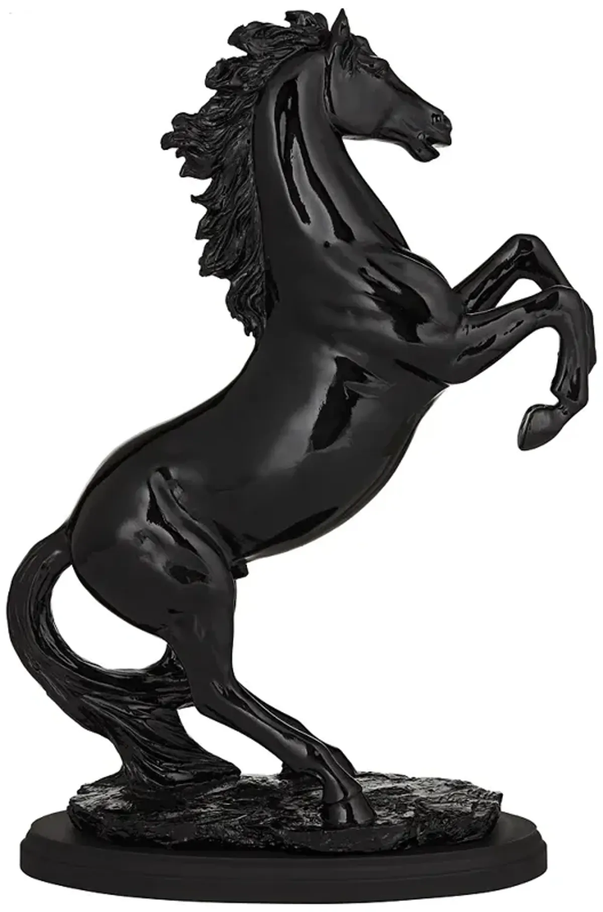 Kensington Hill Prancer Stallion 15" High Black Finish Horse Statue