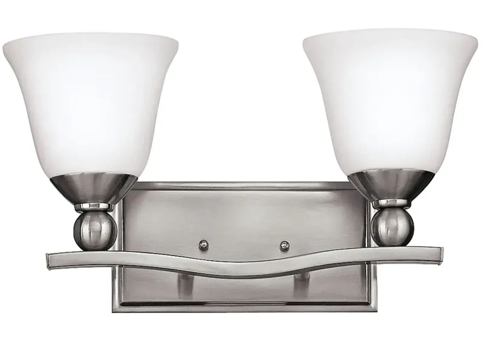 Hinkley Bolla 16" Wide Brushed Nickel 2-Light Bathroom Light