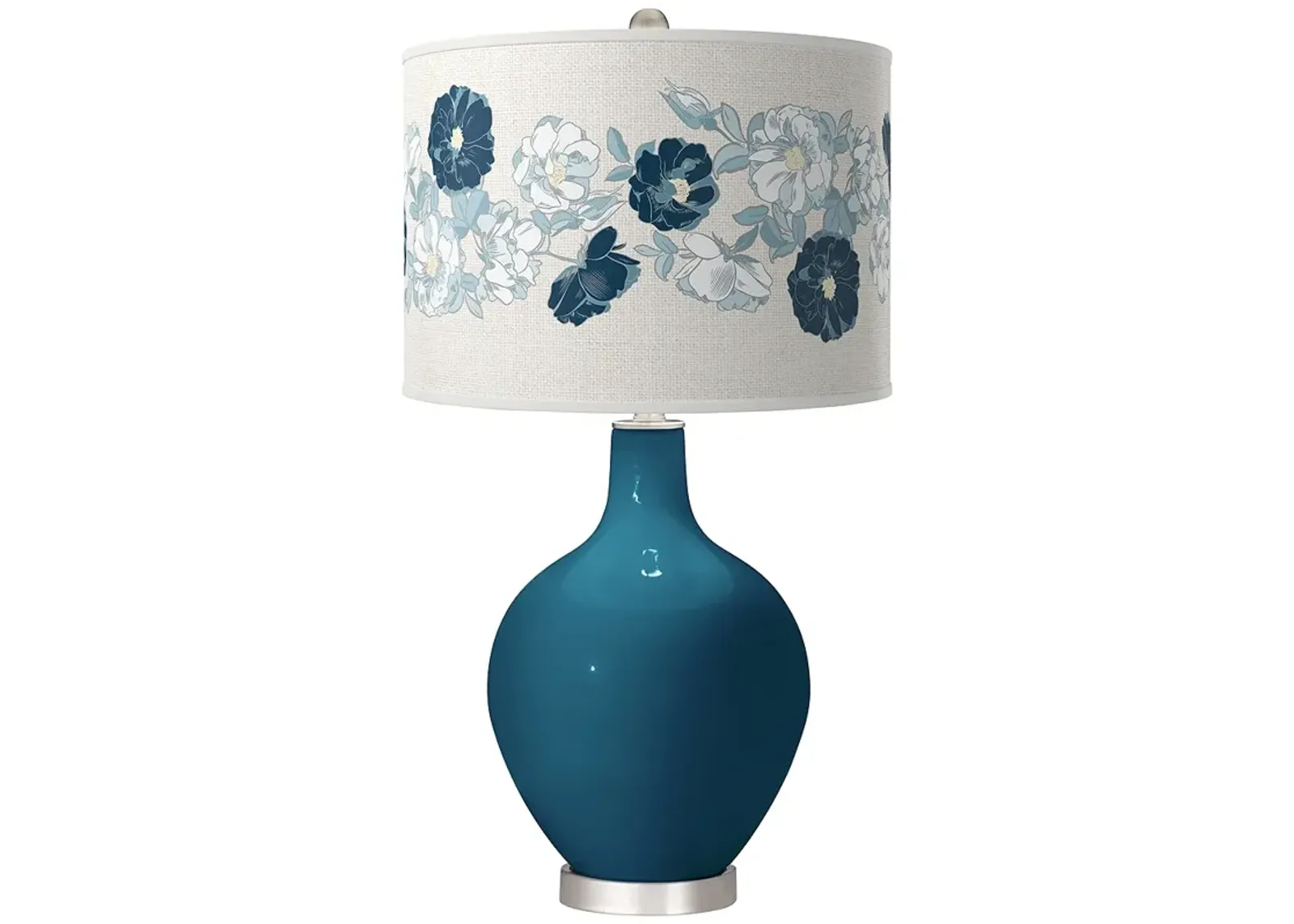 Oceanside Rose Bouquet Ovo Table Lamp