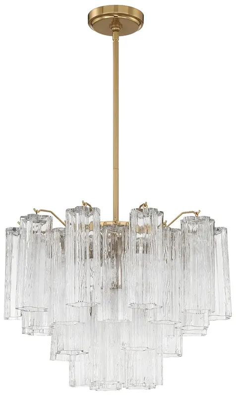 Addis 6 Light Aged Brass Chandelier