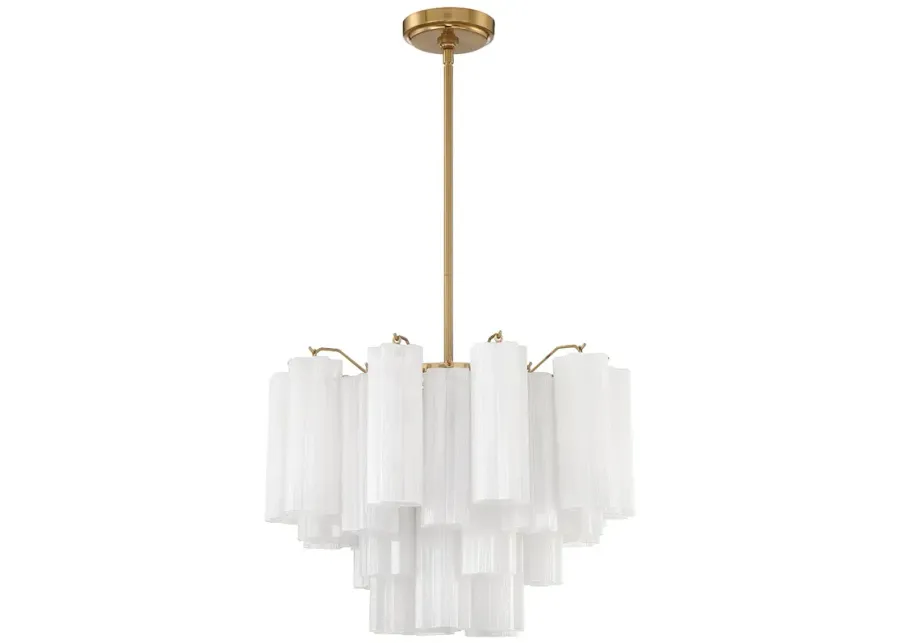 Addis 6 Light Aged Brass Chandelier