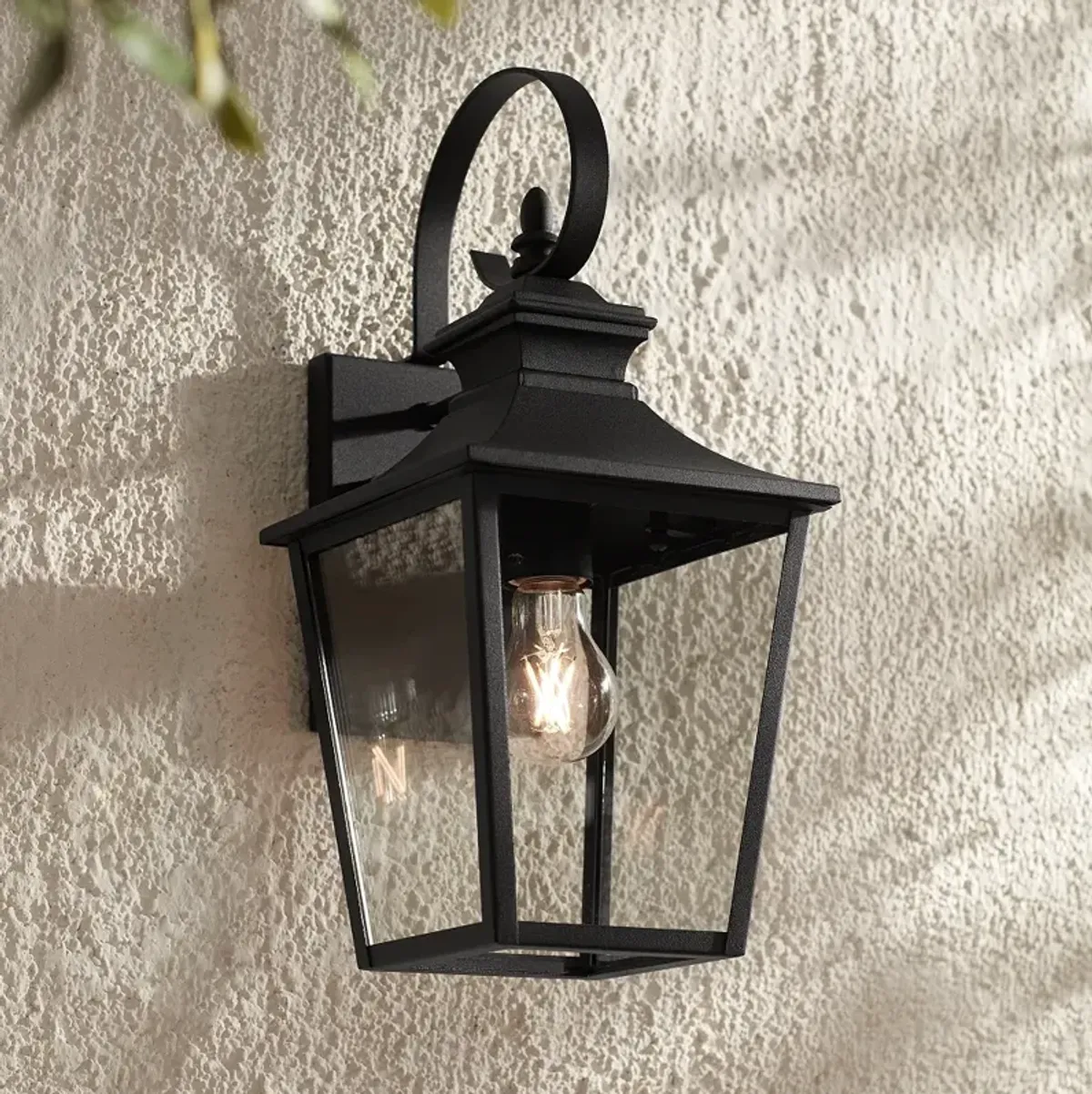 Skye 16 1/4" High Black Outdoor Wall Light