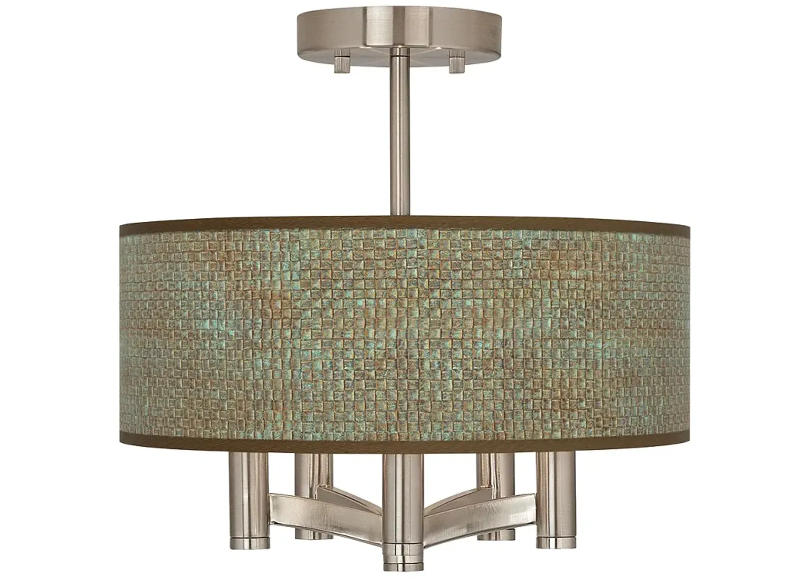 Interweave Patina Ava 5-Light Nickel Ceiling Light