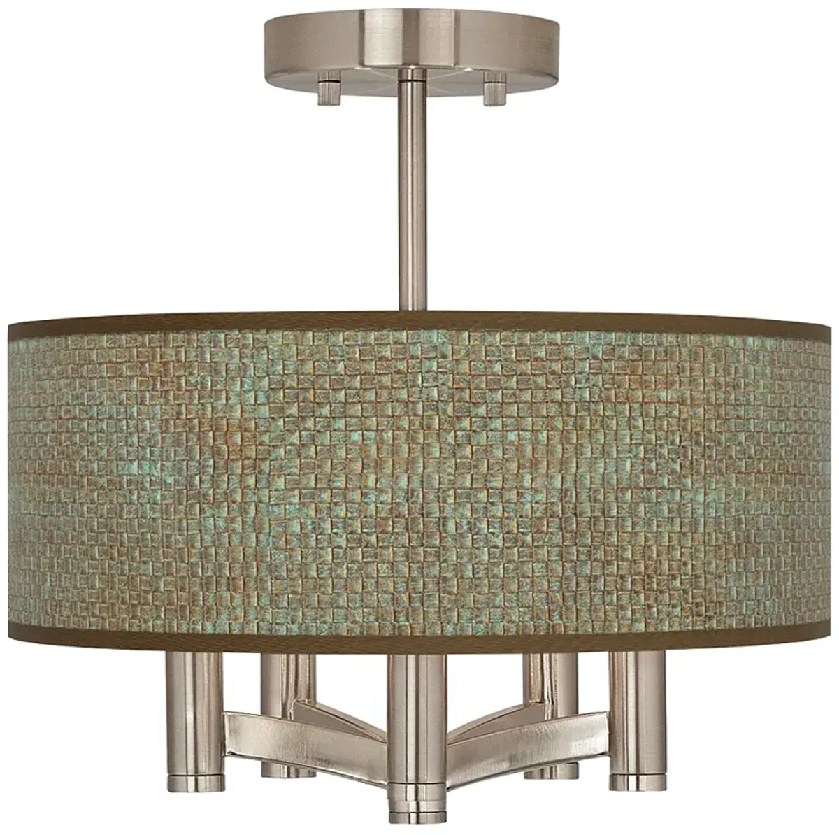 Interweave Patina Ava 5-Light Nickel Ceiling Light