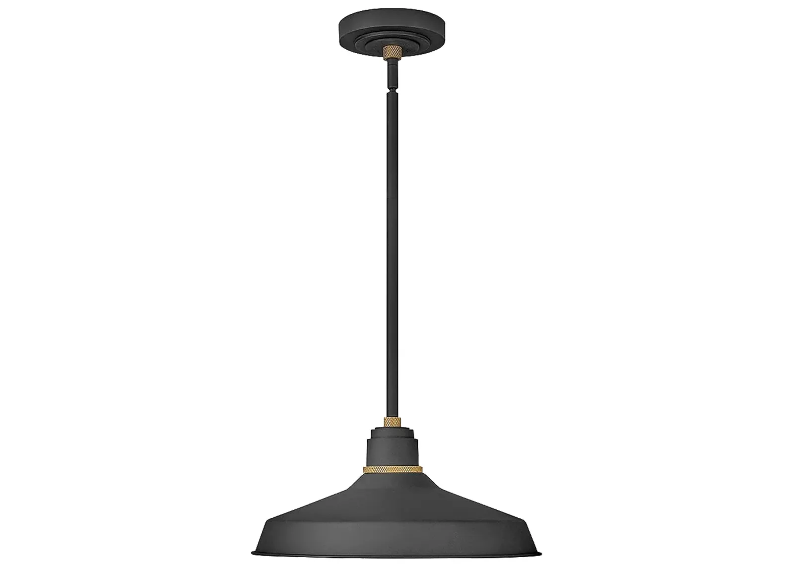 Hinkley Foundry Classic 7 1/2" Textured Black Outdoor Hanging Light